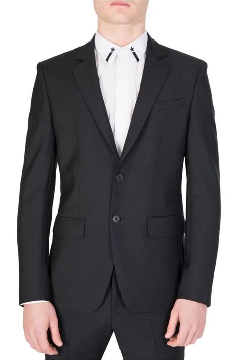 givenchy black suit|Givenchy monsieur suit.